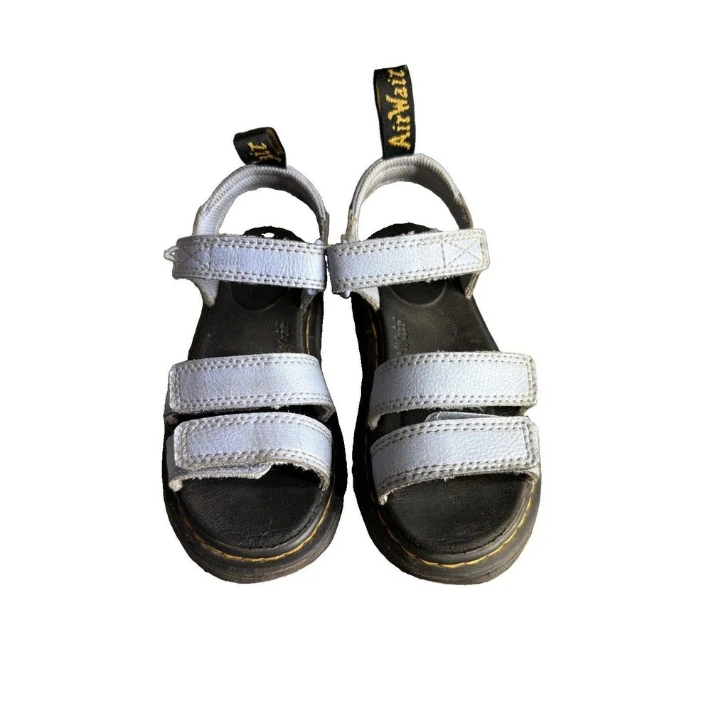 Dr. Martens Air Wair Blue Leather Sandal Youth Size 13 US/ EU 31 Klaire J